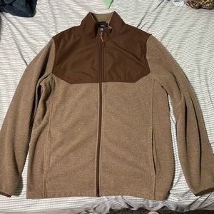 Brown Vintage Zip Up Athletic Works Jacket